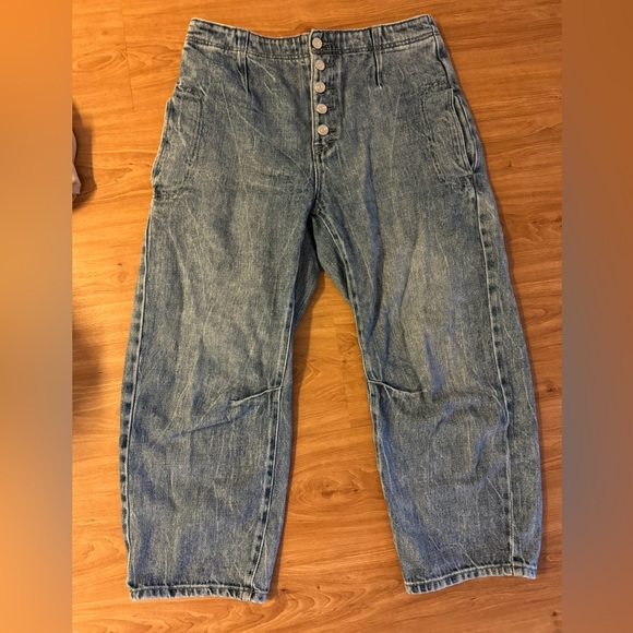 Free People Osaka Relaxed Straight Leg Jeans - Picture 2 of 3